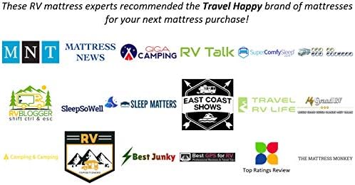 Travel Happy 6 Inch Graphite Gel Memory Foam Mattress with Premium Cover