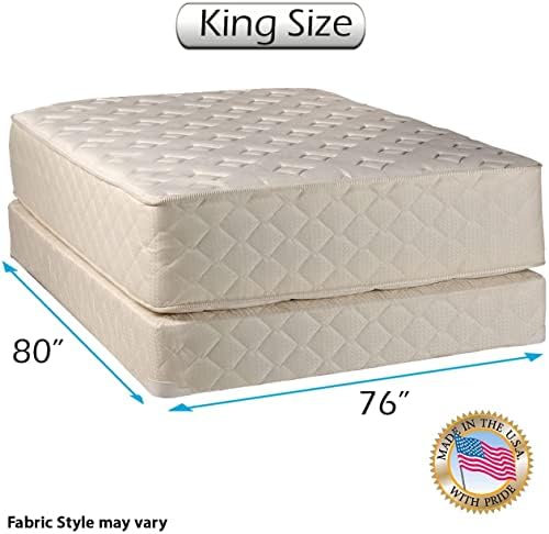 DS Solutions USA Highlight Luxury Firm King Mattress Set with Protector