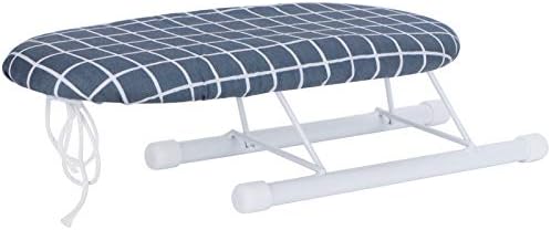 Mini Ironing Board with Dark Blue Plaid Cover