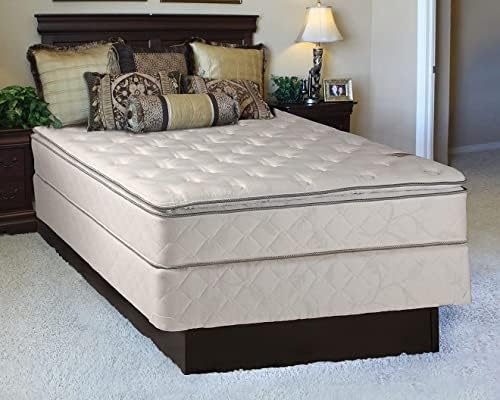 Dream Solutions USA Sunset Plush Pillowtop Full Mattress Set with Cover Protector