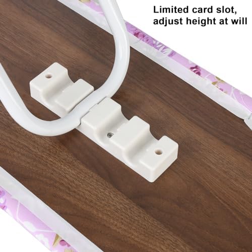Foldable Ironing Board with Height Adjustment and Print Flower Cover