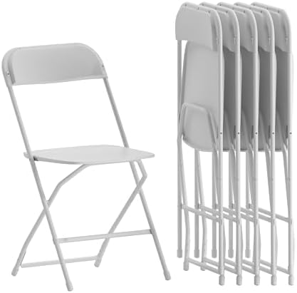 Flash Furniture Hercules Series Folding Chairs Set of 6 White