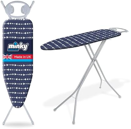 Classic 4-Leg Ironing Board with Iron Rest - Blue Arrows 1