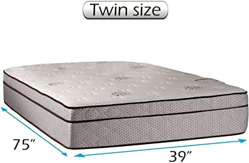 DS Solutions USA Fifth Ave Eurotop Plush Twin Mattress