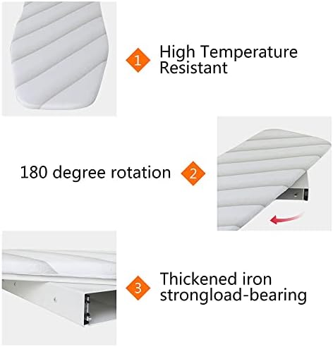 DHBREK Foldable Wall-Mounted Ironing Board for Space Saving