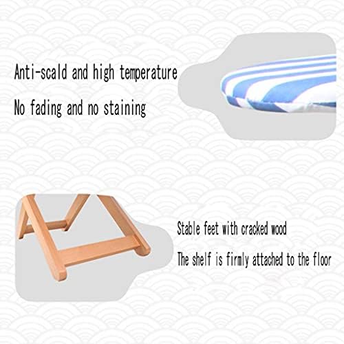 Folding Solid Wood Ironing Board with Shoulder Support