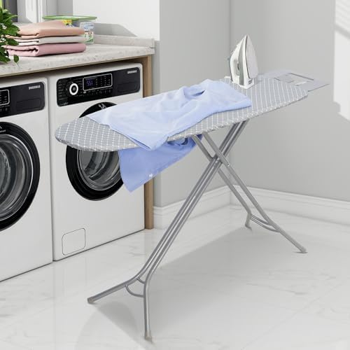 Ironing Board 48x15 with Iron Holder and Adjustable Height