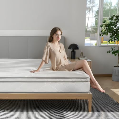 FLEXISPOT 12 Inch Hybrid Mattress In A Box with Gel Memory Foam