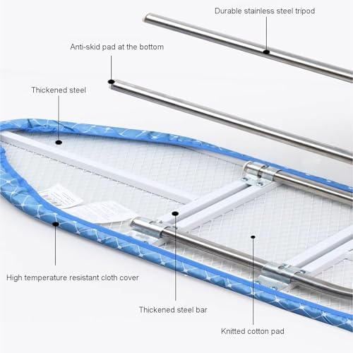 Sturdy Tabletop Ironing Board with Foldable Steel Legs
