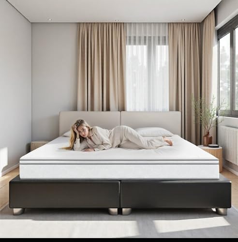 FLEXISPOT 12 Inch Hybrid Mattress In A Box with Gel Memory Foam