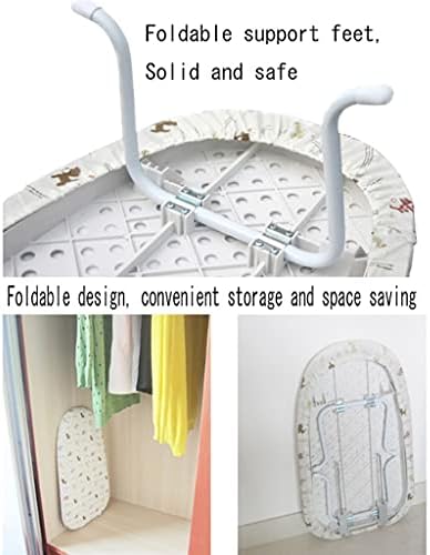 Foldable Ironing Board with High Temp Resistance and Telescopic Rack 60cm