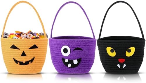 Halloween Trick or Treat Basket with Handle