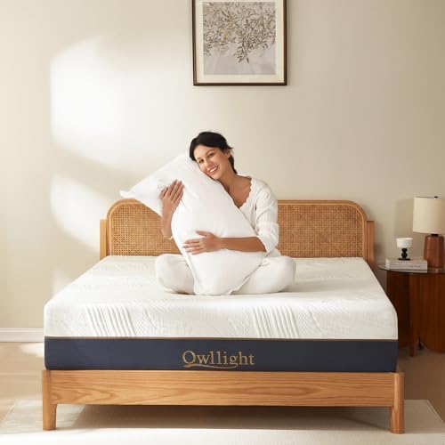 Owllight King 12inch Mattress with Cooling Gel and Bamboo Charcoal