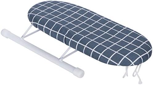 Kuuleyn Mini Ironing Board Foldable Dark Blue Plaid