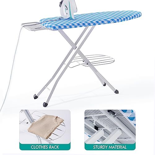 BKTD Ironing Board with Steam Rest and Non-Slip Legs