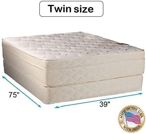 DS Solutions USA Beverly Hills Firm Foam PillowTop Twin Mattress Set