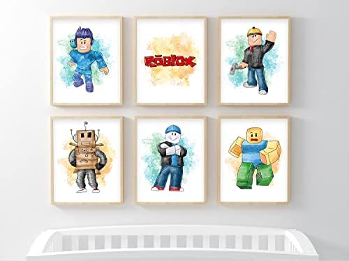 Nistio Roblox Posters Set of 6 Unframed 8x10 Inch Wall Art