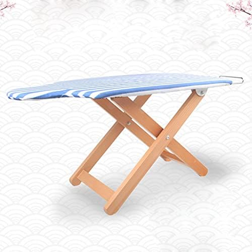 Folding Solid Wood Ironing Board with Shoulder Support