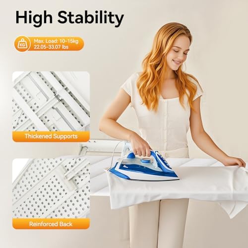 Wall Mounted Ironing Board with Heat Resistant Cover