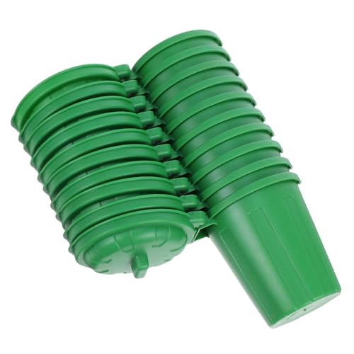 Sosoport 10Pcs Green Mini Trash Can for Desk Organization