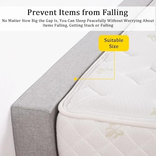 WIGING Custom Bed Gap Filler Removable Cover Mattress Extender Bolster