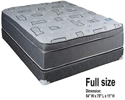 Dream Solutions USA Natural Trophy Full Mattress Set with Protector Included