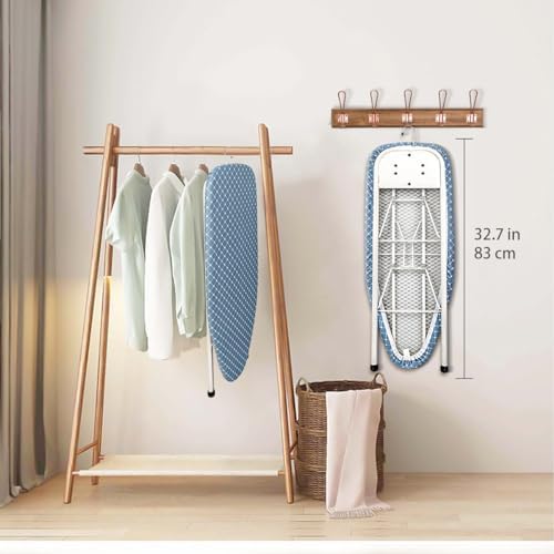 Duwee 12x32 Inch Ironing Board with Iron Rest and Non-Slip Feet