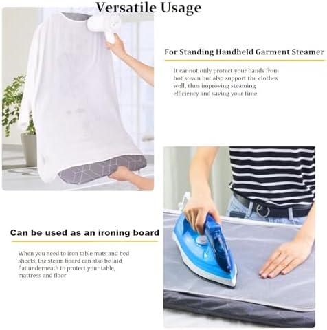 Foldable Steam Ironing Board - Space Saving Mat Pad