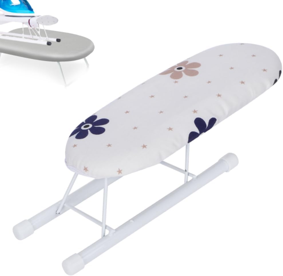 Small Ironing Board with Folding Sleeve for Home and Travel