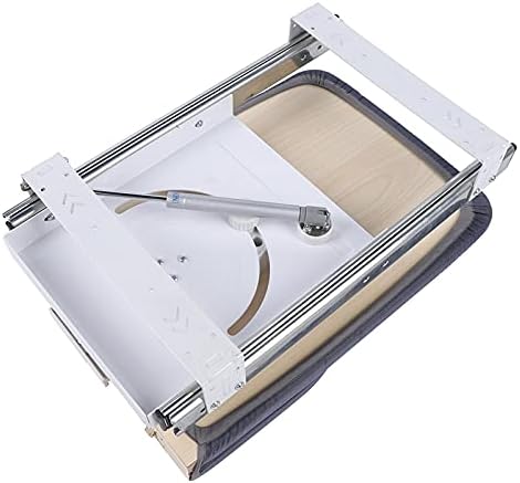 Retractable Folding Ironing Board with 180 Degree Rotation Gray