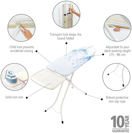 Brabantia Size C Ironing Board 49x18in 7 Height Options
