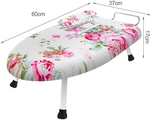 Tabletop Ironing Board with Foldable Legs and Heat Resistant Cover