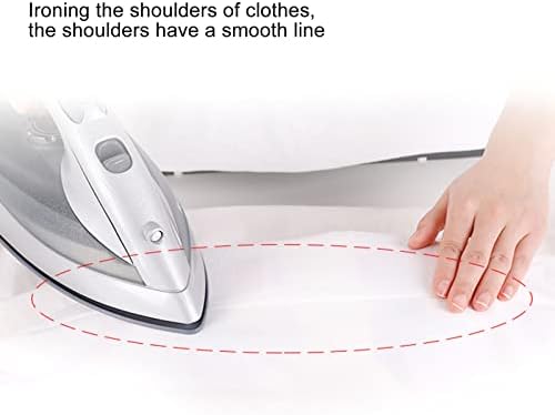 plplaaoo Mini Ironing Board Foldable White Cotton Steel Tabletop Small