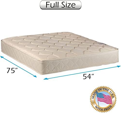 DS Solutions USA Comfort Classic Full Mattress with Cover Protector