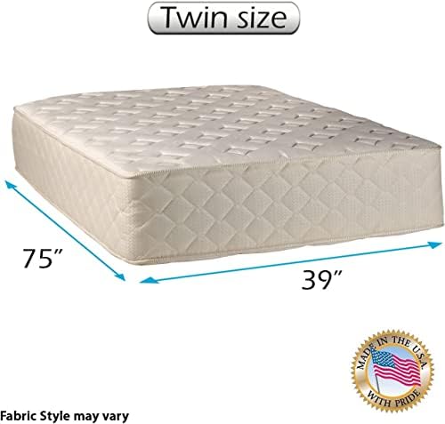 Dream Solutions USA Luxury Firm Twin Mattress with Cover Protector Included