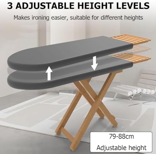 PA-DABAOO Ironing Board with Detachable Iron Rest