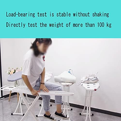 Foldable Ironing Board with Adjustable Height and Heat Resistant Surface