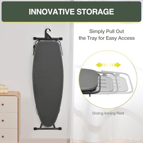 APEXCHASER Full Size Ironing Board 18 x 51in Black