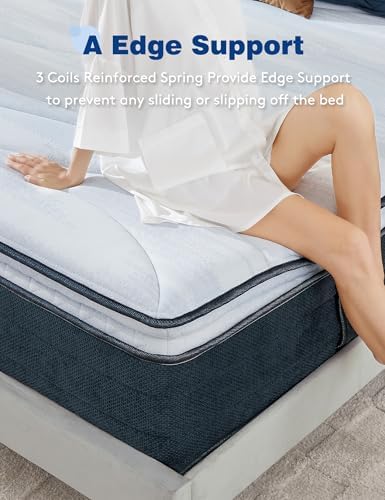 Lomeluous Queen Mattress 14 Inch Cooling Support