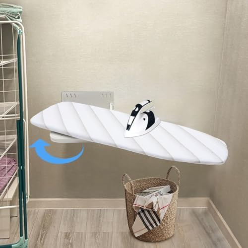 Retractable Ironing Board with Foldable Design and Wall Mount
