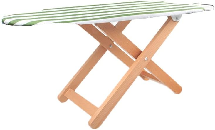 Folding Solid Wood Ironing Board with Shoulder Support