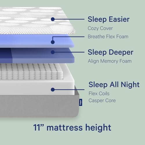Casper Sleep Original Foam Hybrid Twin XL Mattress Medium Firm