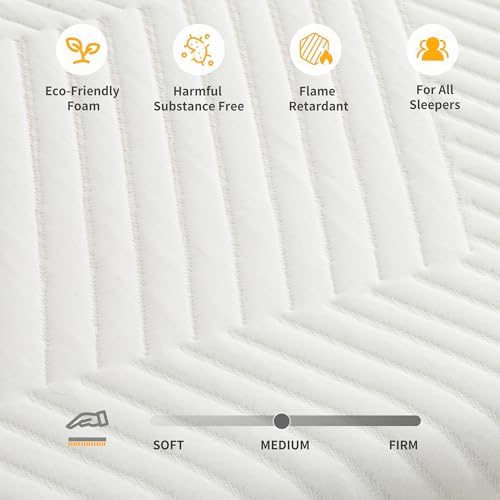 ESHINE Queen 10 Inch Gel Memory Foam Mattress in a Box