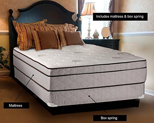 DS USA Fifth Ave Foam PillowTop Mattress Set with Box Spring