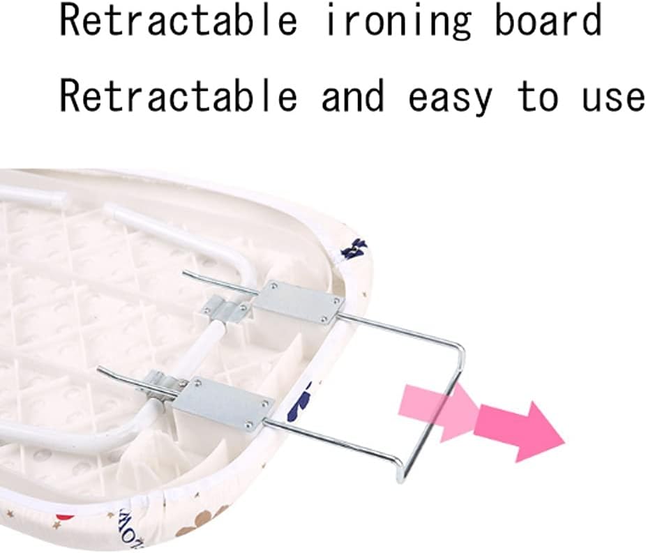 Folding Ironing Board with Protective Cuffs and Non-Slip Surface