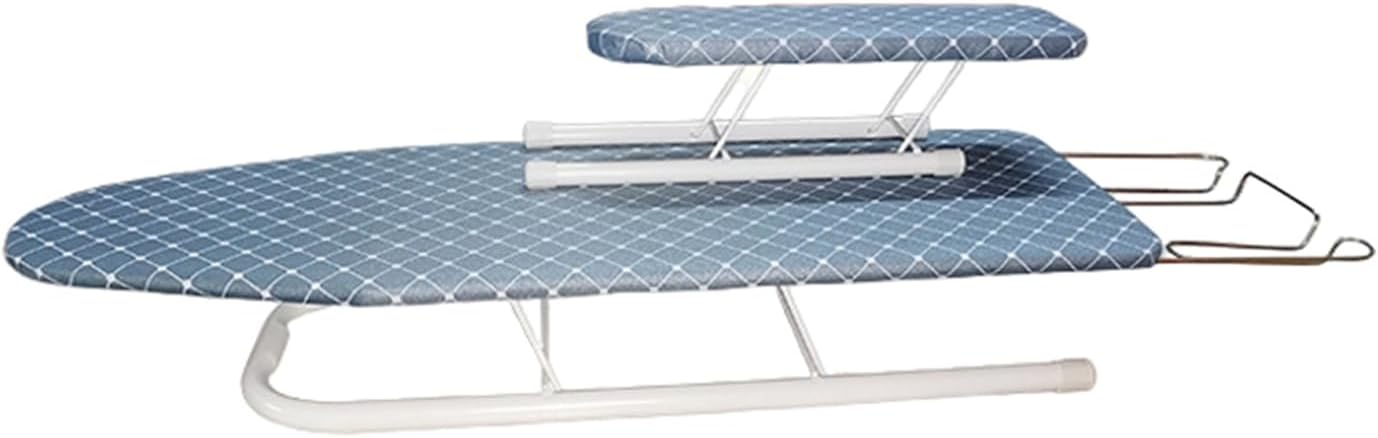 HEVIRGO Foldable Ironing Board with Anti-Slip Feet and Heat-Resistant Cover