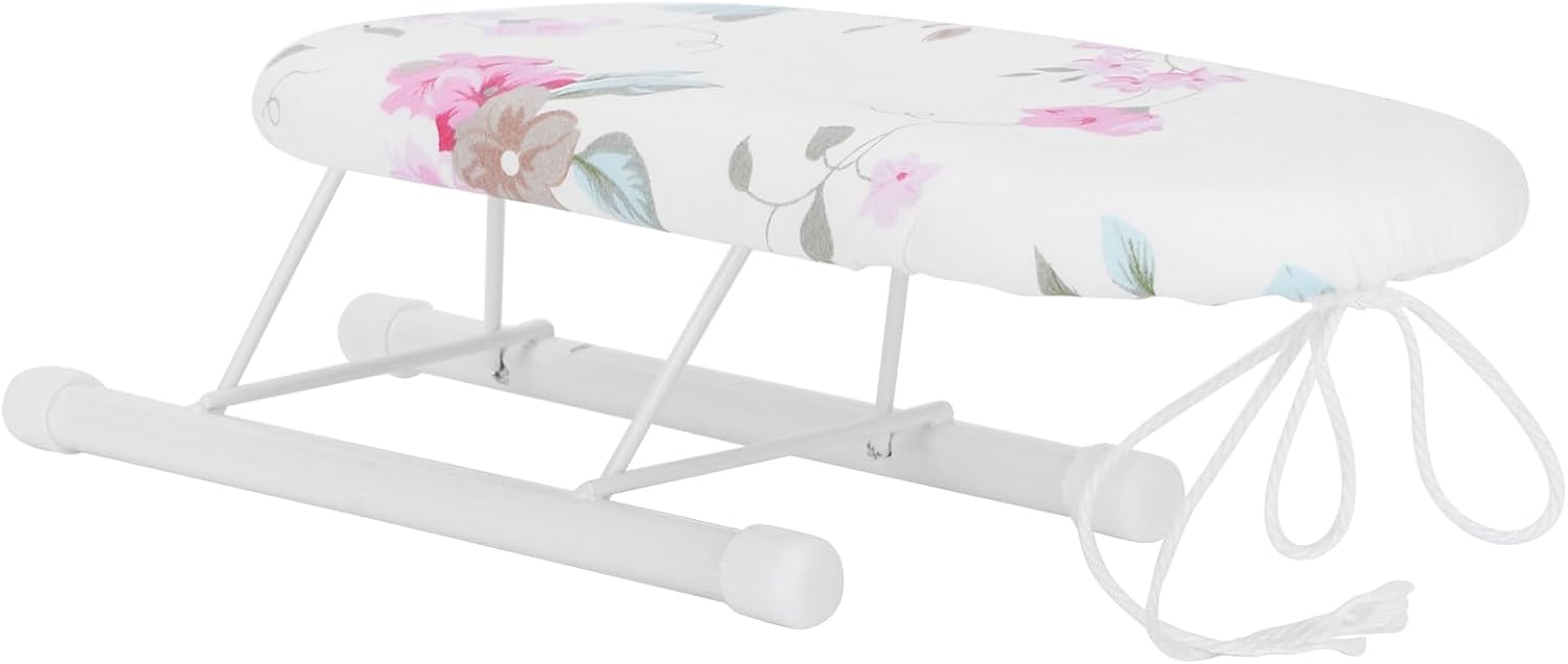 Saskate Mini Foldable Ironing Board with Flower Pattern