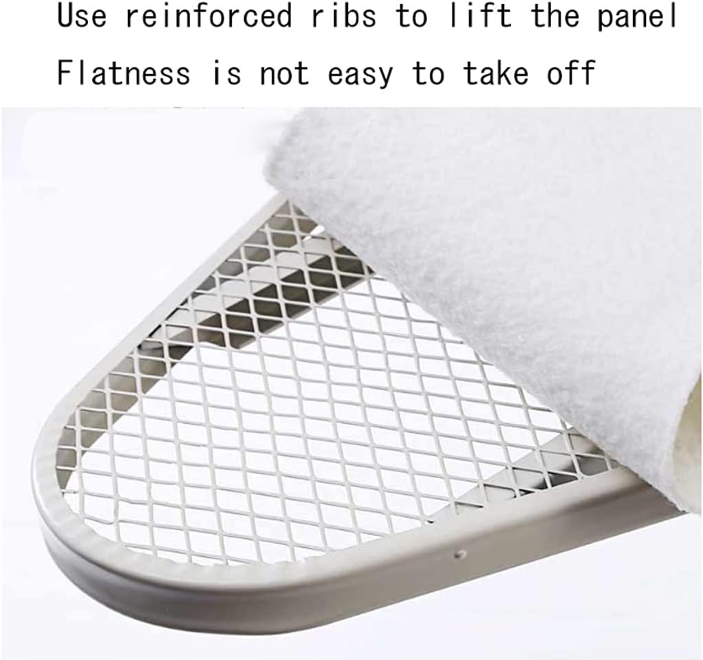 Large Vertical Ironing Board with Adjustable Height and Iron Bucket