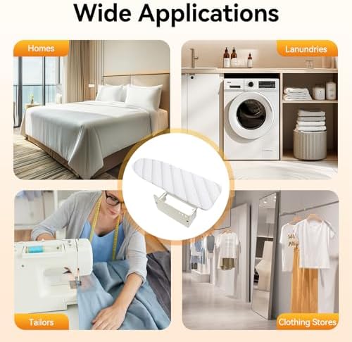 Wall Mounted Ironing Board with Heat Resistant Cover