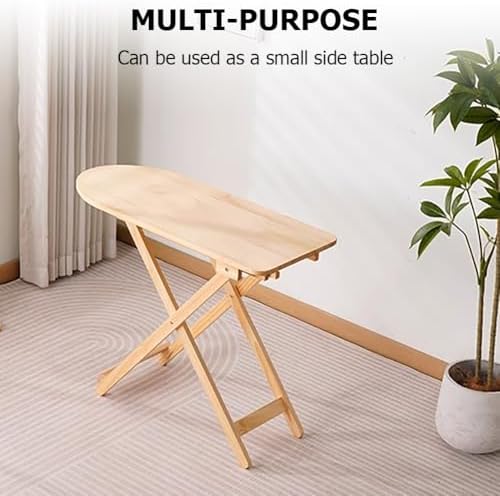 Solid Wood Foldable Ironing Board with Height Adjustment